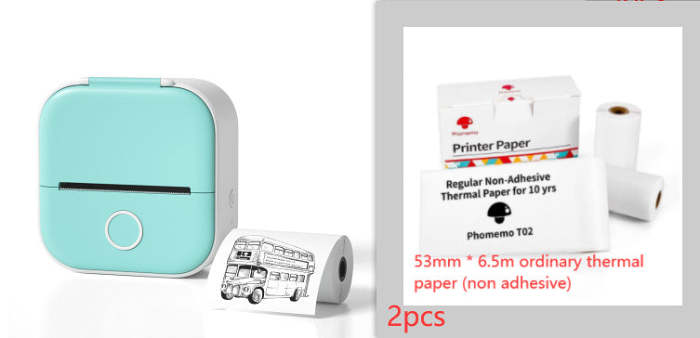 Portable Mini Thermal Label Printer: Bluetooth Connectivity