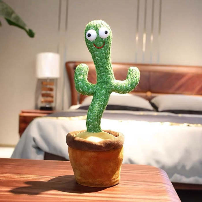 Lovely Talking Toy Dancing Cactus Doll