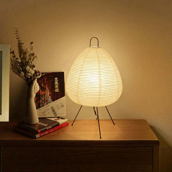 Japanese Akari Wabi-Sabi Table Lamp by Veasoon