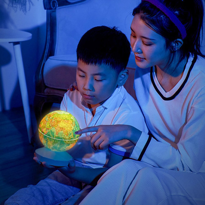 AR Globe Rotating Projector Lamp Starry Night Light