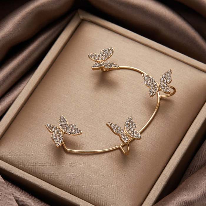 Butterfly Non Piercing Ear Cuff Earrings