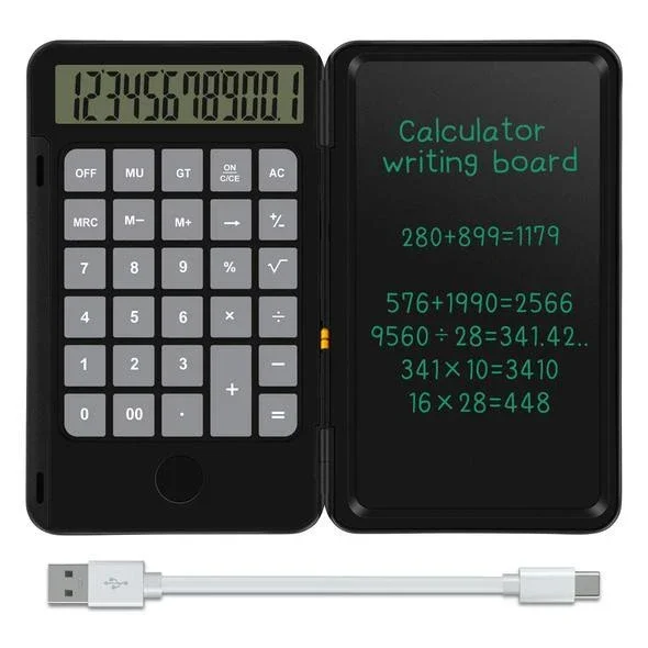Calculator With Integrated Smart LCD Notepad