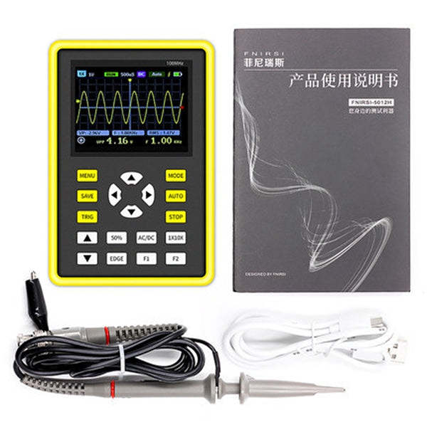 Handheld Digital Tablet Oscilloscope Portable Storage Oscilloscope Kit 100MHz Bandwidth 500MS/s 5012H 2.4 Screen