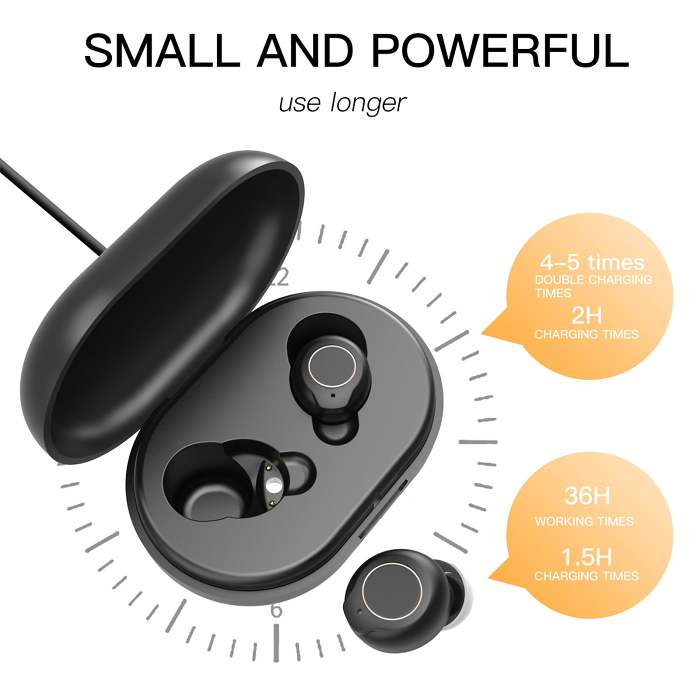Hearing Amplifier Rechargeable Sound Amplifier for Seniors Noise Reduction Touch Screen Wear Regardless of Left Right