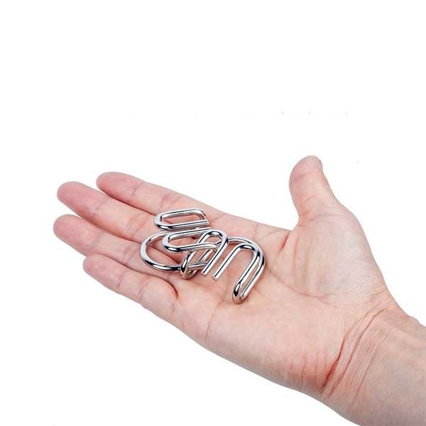 Stainless Steel Montessori Puzzle Mind IQ Test Toys (8pcs)