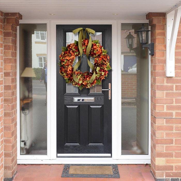 Fall Hydrangea Wreath For Front Door - Rustic Home Decor