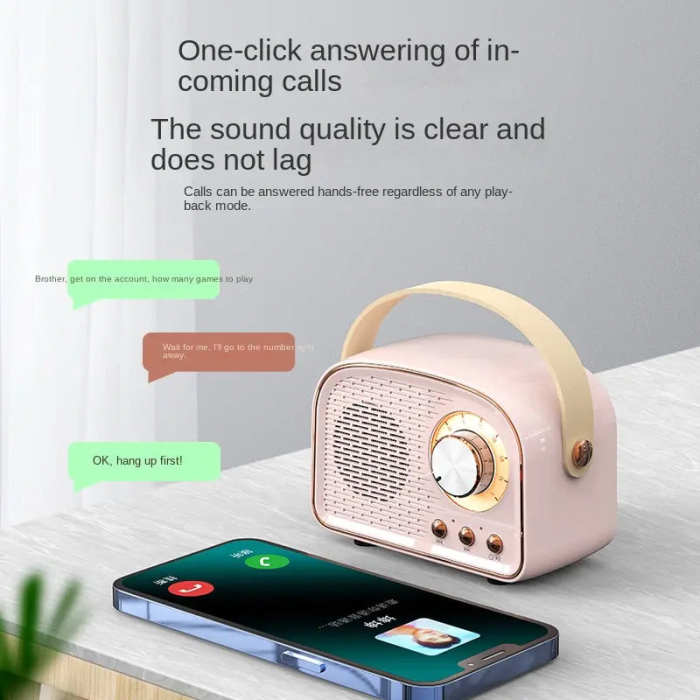 Retro Mini Bluetooth Speaker by Veasoon