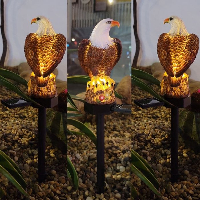 Eagle Statue Garden Solar Pile Light