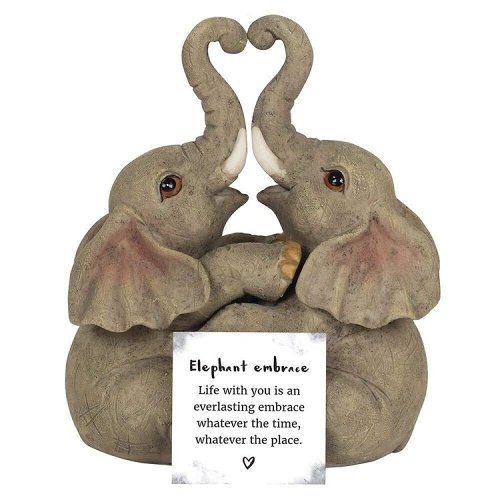 Animal Love Couple Cuddling Pair Figurine Ornament Home Decor