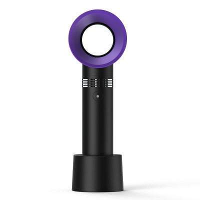 Rechargeable USB Bladeless Fan Portable Handheld Cooling Desk Mini Fan by Veasoon