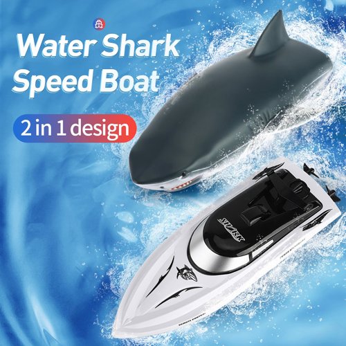 2 in 1 Remote Control Shark Boat Toy