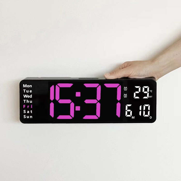 Upgraded Digital Wall Clock Large Display