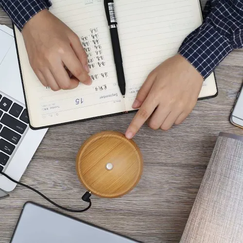 Desktop Humidifier Wood Grain Desktop Humidifier by Veasoon