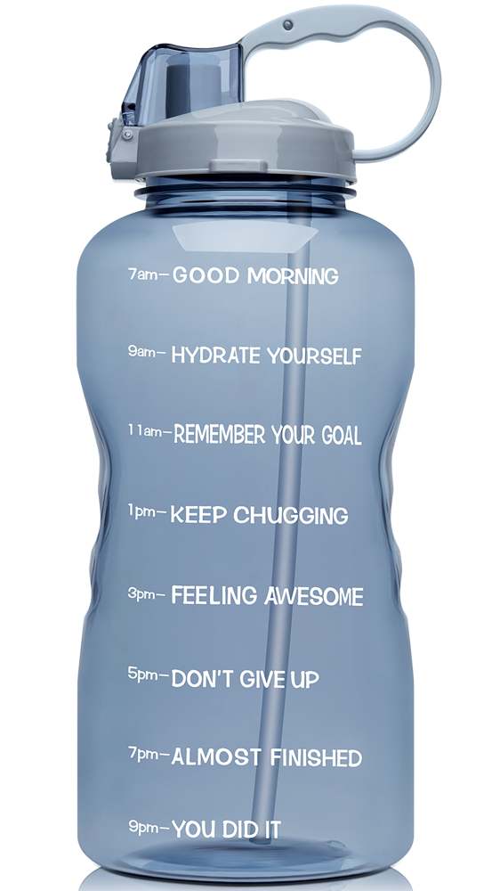 64oz Leak-Proof Water Bottle with Detachable Straw for Fitness