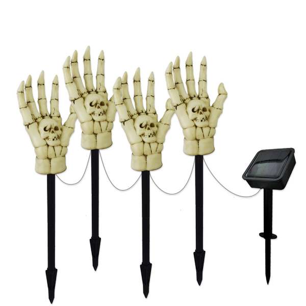 Bone Hand Halloween Plug-In Floor Lamp