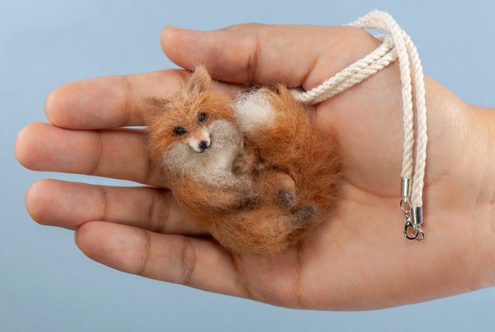 Handmade Felt Animal Necklace