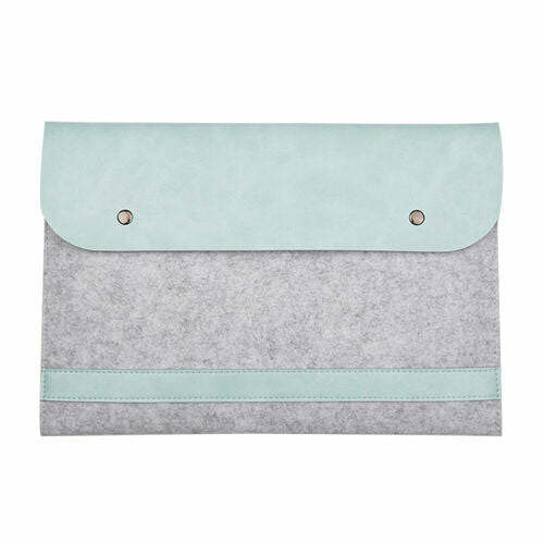 New Leather Sleeve Case Bag Laptop Cover For Macbook Pro Air 15.4