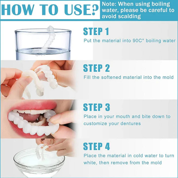 Perfect Smile Pro - Snap On Smile Veneers ( Upper & Lower Set )
