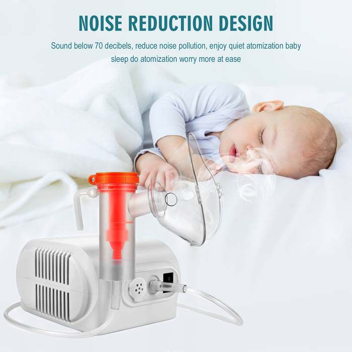 Nebulizer Compressor Portable Pro Compact Cooling Mist System for Children Adults Home Use Travel