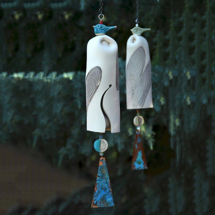 Beautiful Bird Rustic Dragonfly Wind Chimes