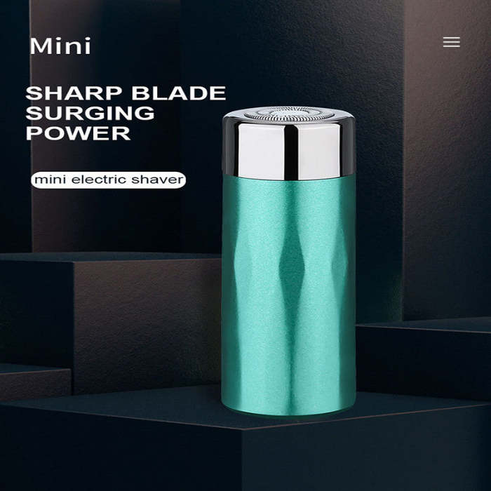 Waterproof Mini Electric Shaver Pocket Shaver Beard Trimmer Easy Clean Rotary Shaver USB Rechargeable
