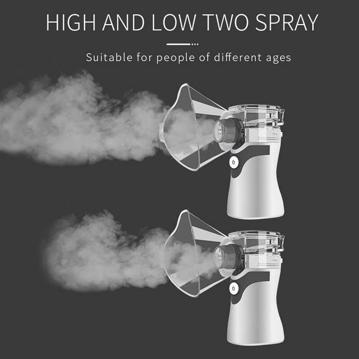 Portable Handheld Ultrasonic Compressor Nebulizer Machine Cool Mist Inhaler Kit for Home and Travel