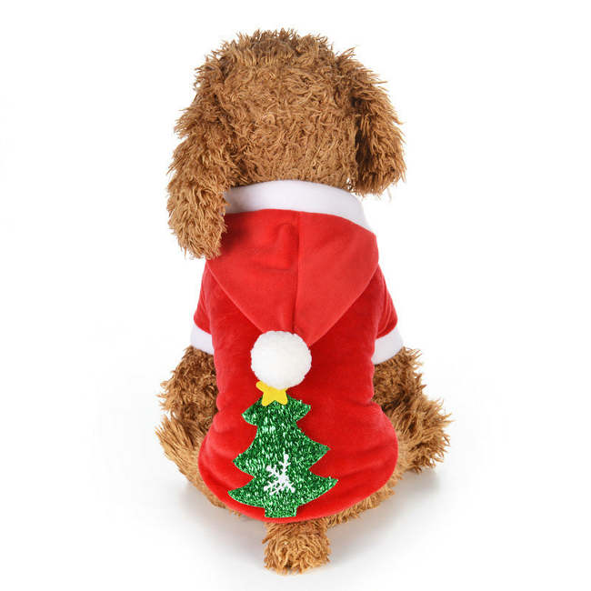 Autumn and Winter Red Pet clothes