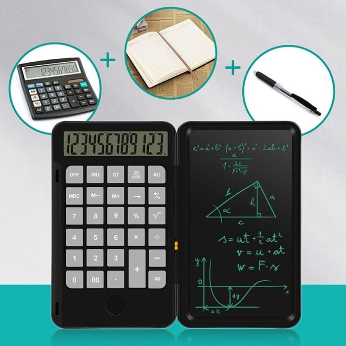 Calculator With Integrated Smart LCD Notepad