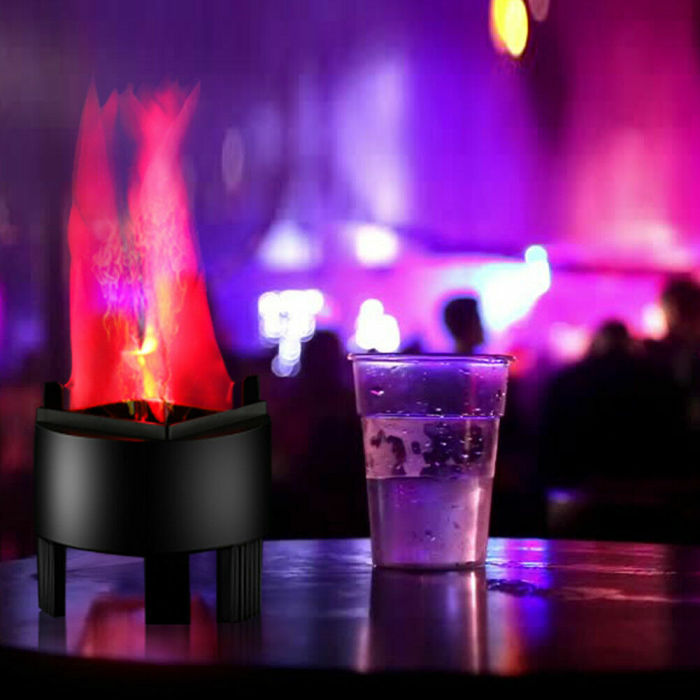 3W LED Fake Fire Flame Effect Light Party Decor Torch Lights for Bar Stage