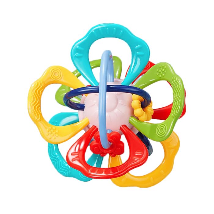 Sensory 3 in 1 Teething Developmental Pull String Toy