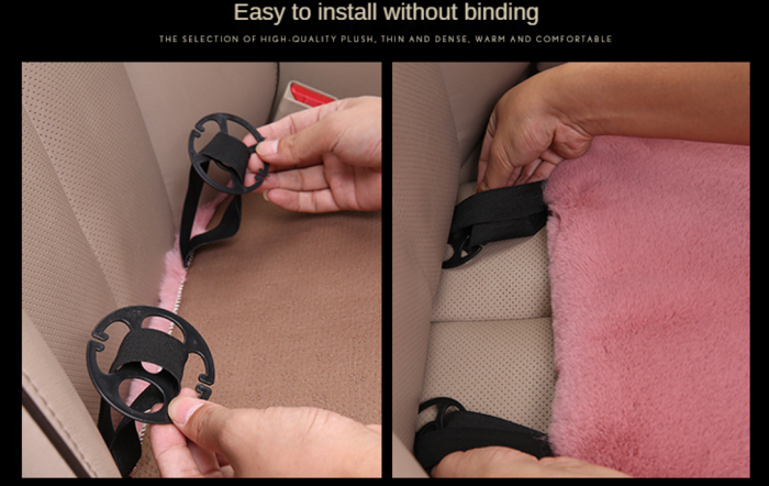 Plush Car Seat Cushion