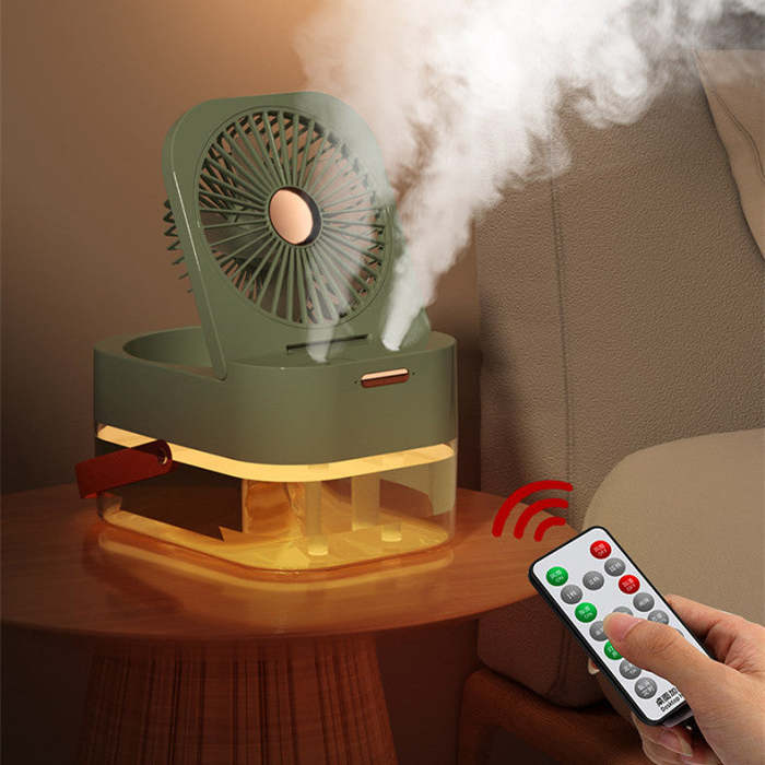 Portable Spray Fan With Night Light
