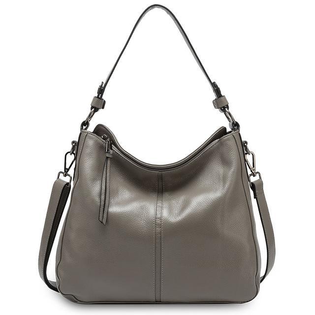 Leather Crossbody Hobo Handbag For Women