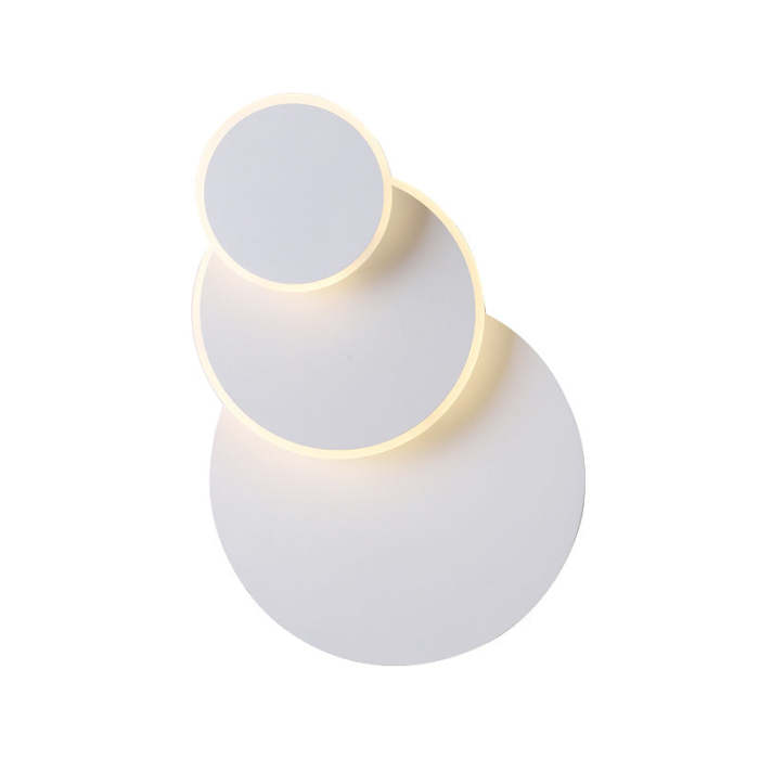 Round rotating bedside wall lamp