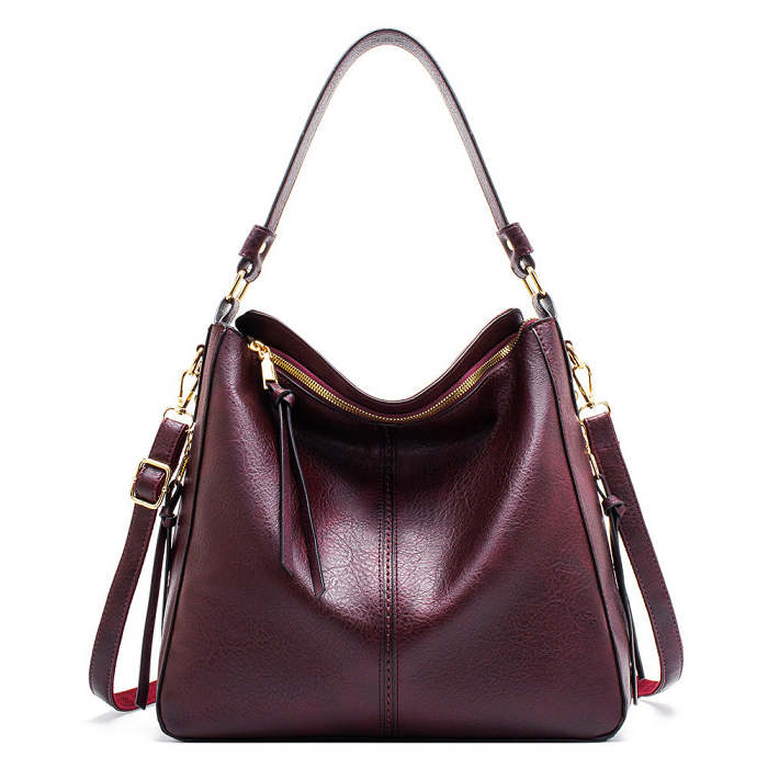 Women's High-Capacity Hobo Shoulder Bag