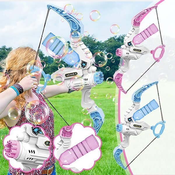 2 in 1 Automatic Bubble Bow and Arrow Launcher