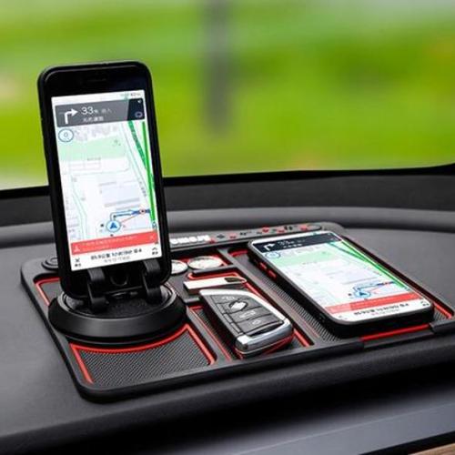 Non-slip Phone Pad For 4-in-1 Car Anti-slip Multifunctional Car Dashboard Mat Keys Cell Phone Stand Holder Pad