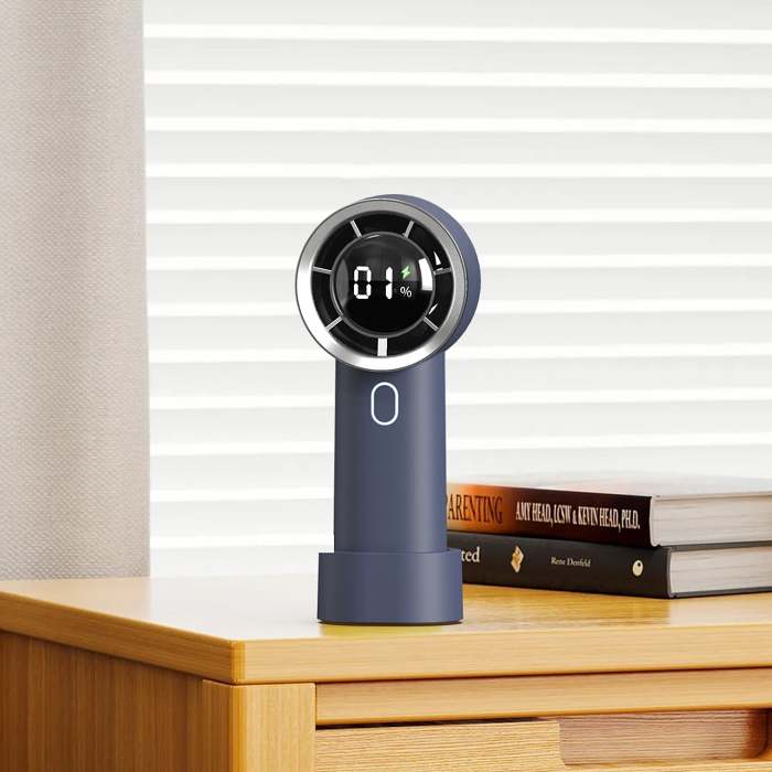 Rechargeable handheld fan.