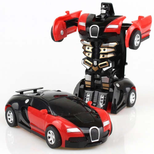 One-key Transformer Deformation Robot Car Toy