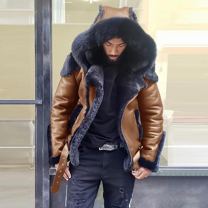 Man Sheepskin Jacket Men Winter Fur Jacket