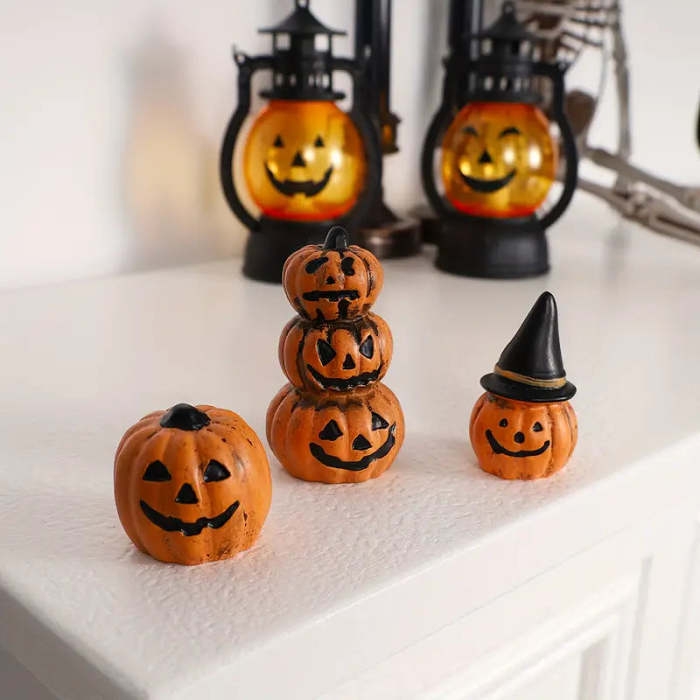 3-Piece: Halloween Pumpkin Decorations