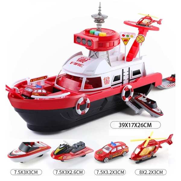 Boat/Car Track Inertia Playset Toy