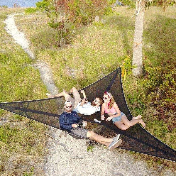 Multi-Person Hammock- Patented 3 Point Design