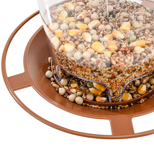 New Waterproof Gazebo Hanging Wild Bird Feeder Outdoor Container With Hang Rope Feeding House Type Bird Feeder Aves Decor