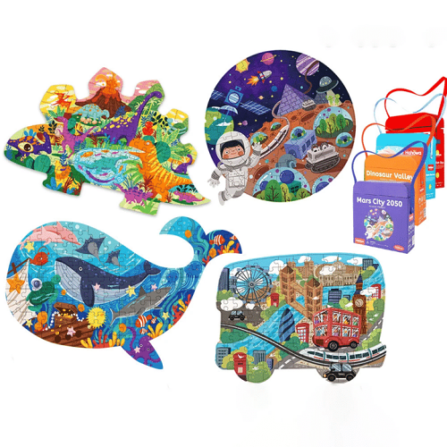 Children's Jigsaw Intellectual Puzzles Sealed in lovely Bag