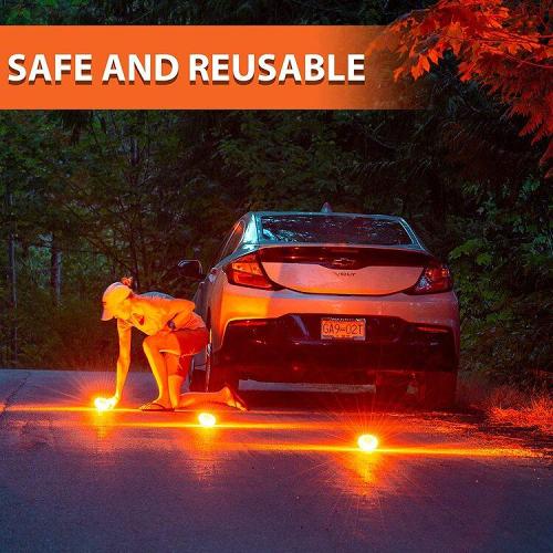 LED Road Flares Flashing Warning Light