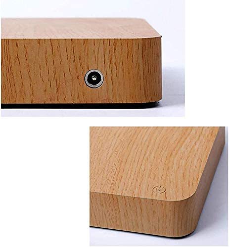 Magnetic Floating Levitating Plant Pot for Plants with Oak Wood Base