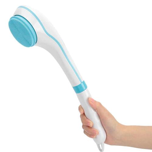Waterproof Long Handle Massager Bath Brush Body Cleaning Exfoliating SPA Massage Scrubber with 5 Brush Heads Electric