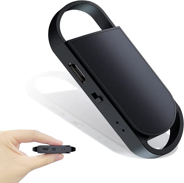 Keychain Voice Recorder | Portable Voice Activated Recorder | Noise Reduction Digital Audio Recorder