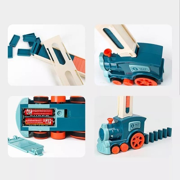 Domino Train Blocks Set Building And Stacking Toy